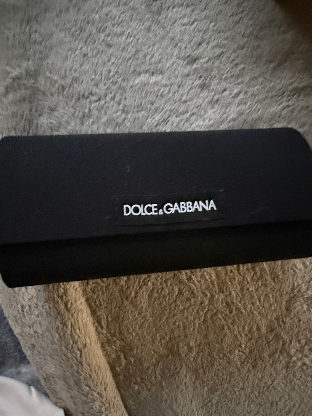 Dolce & Gabbana Black Eyewear Case with Logo Plaque